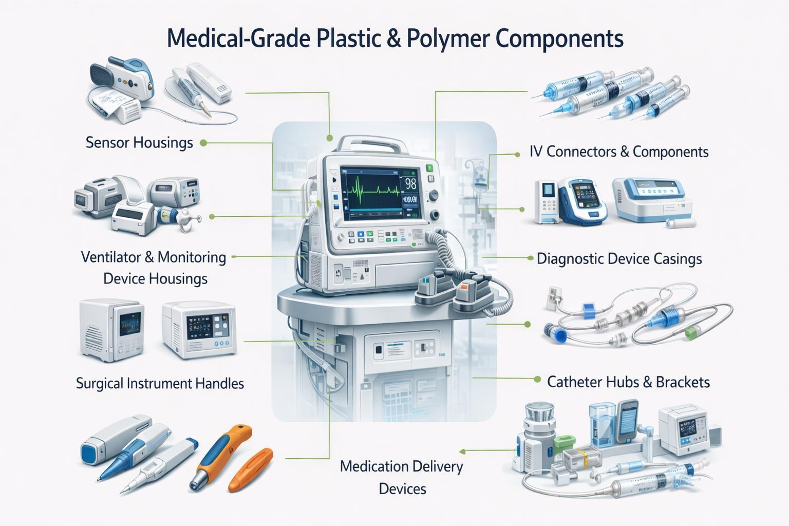 Medical plastic components