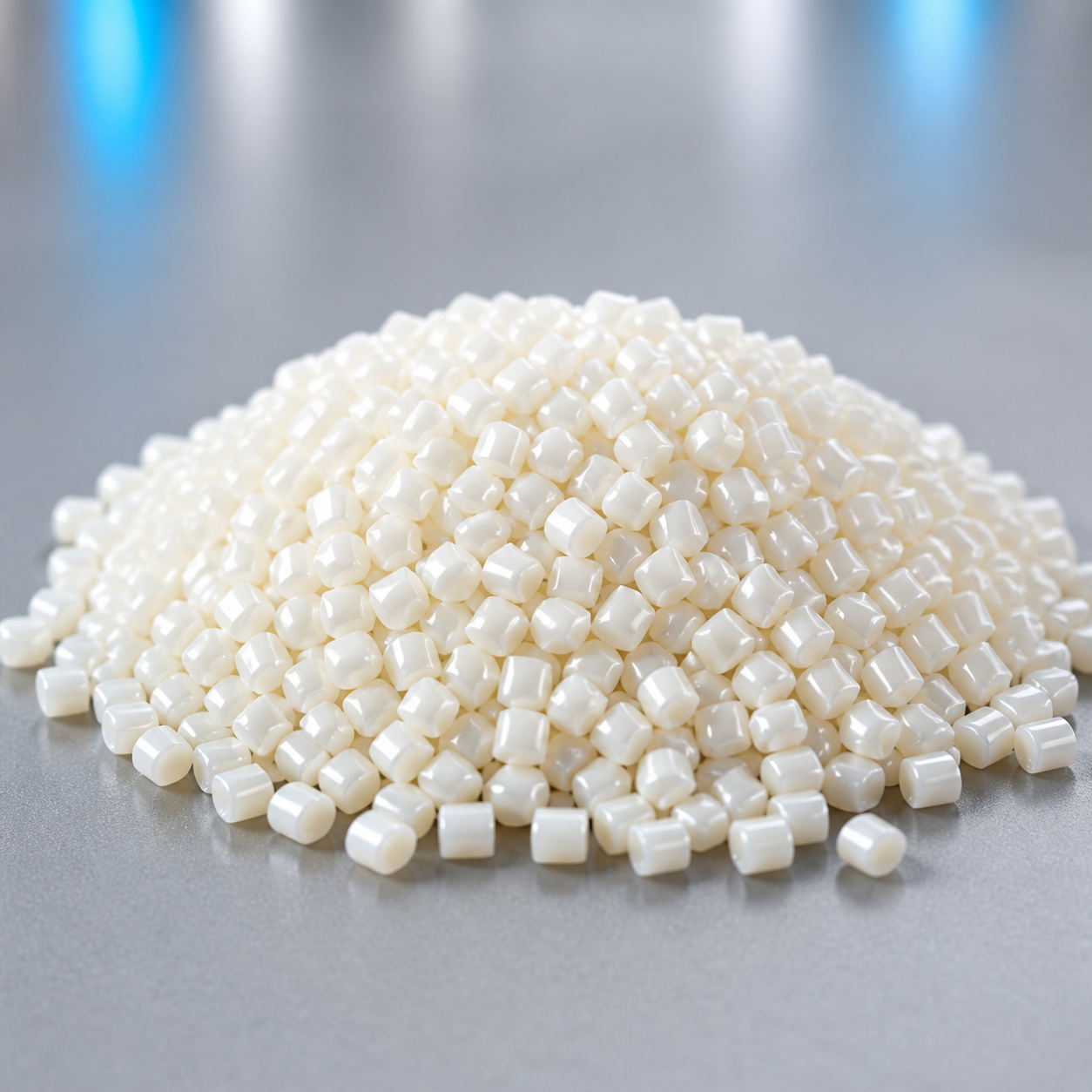 Generated PBT polymer pellets
